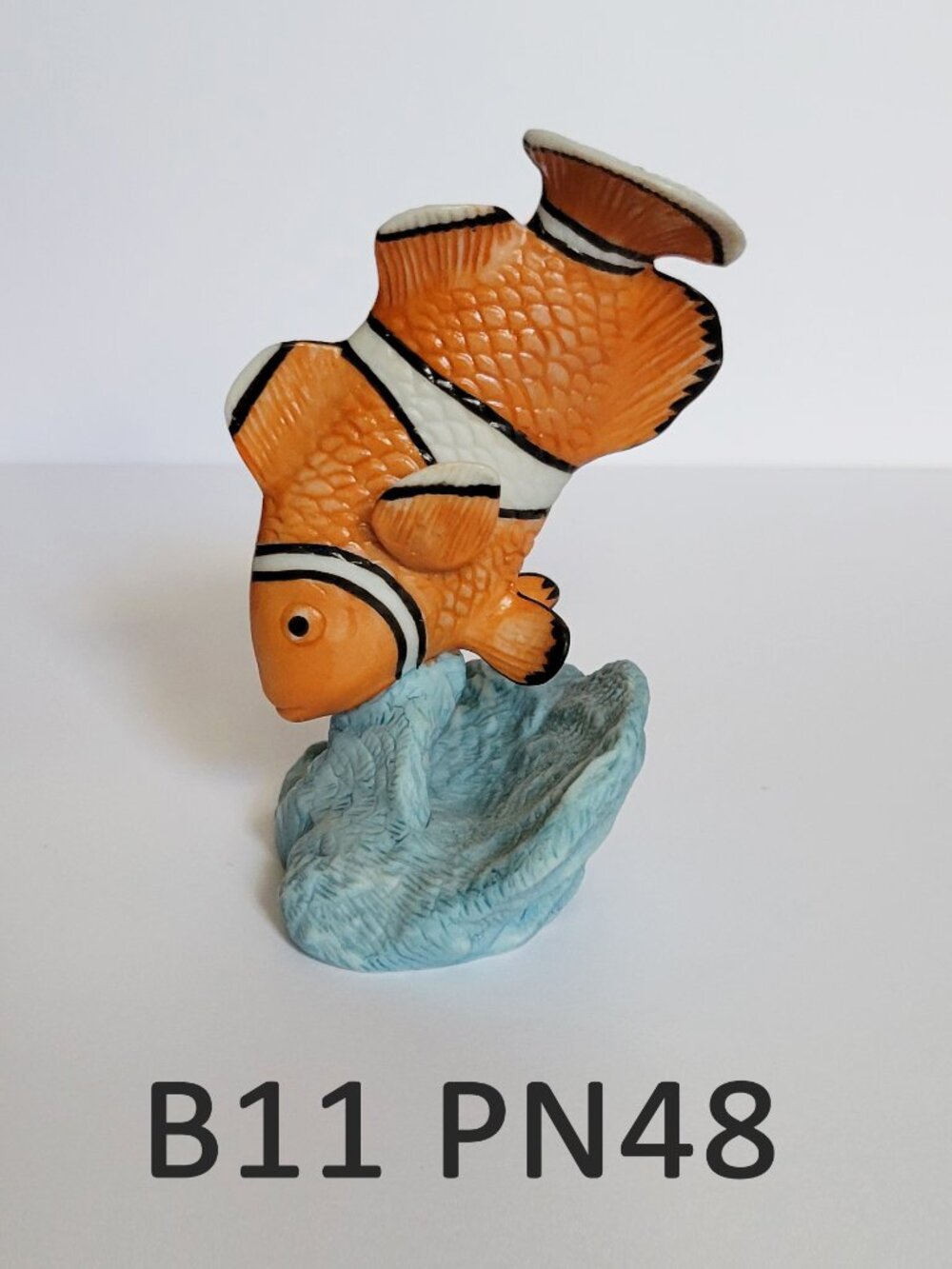 Orange & White Fish Figurine - Franklin Mint (PN48)